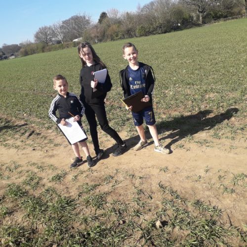 Ella, Jaxon, Shay home learning